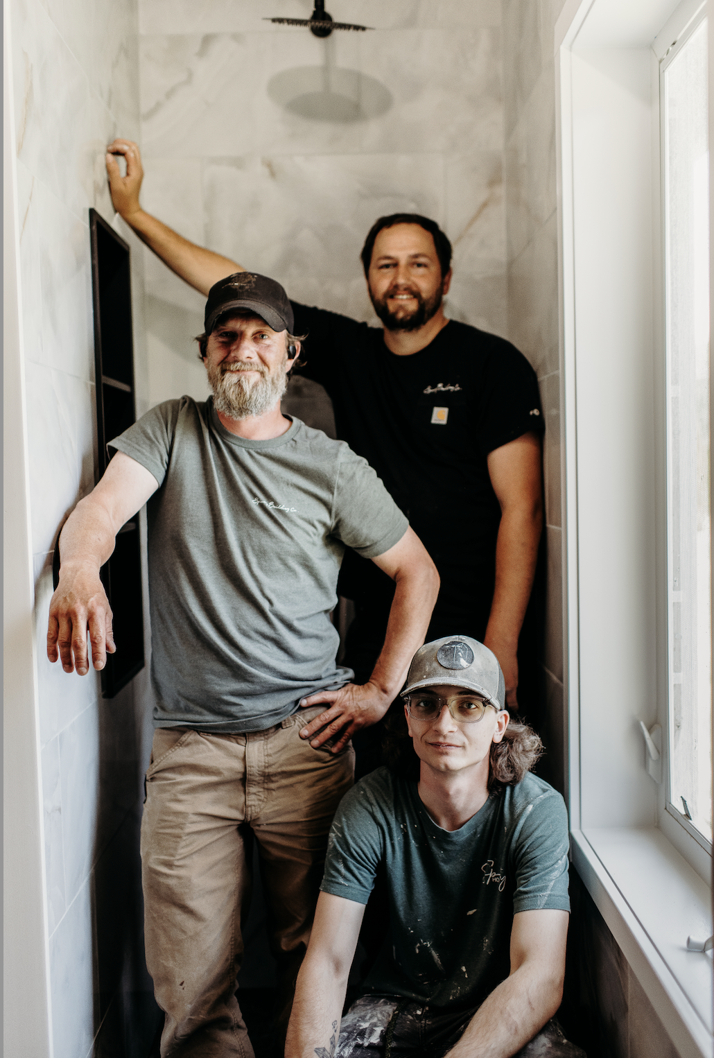Andy, Hunter and Cliff — Spivey Building Co. maintenance crew